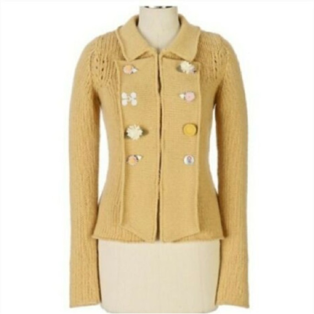 Anthropologie Moth “Forever Garden” Wool Sweater